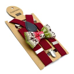 High Grade Child Suspenders Solid Color Children Belt Bowtie Set Baby Kids Adjustable Suspenders Clip-on Y-Back Braces Elastic
