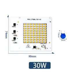 LED Chip Lamp Bead 10W 20W 30W 50W 100W LED 220V Smart IC No Need Driver DIY Flood Light Led Matrix Spotlight Outdoor Chip Lamp