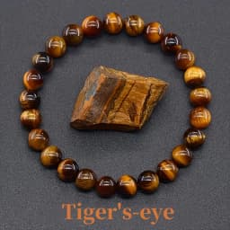4 Pcs/Set Bohemian Gemstone Bracelet Wealth & Love Amethyst Tiger's Eye Obsidian Blue Apatite Bead Bracelet Lucky Success Gift