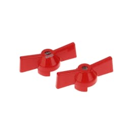 2Pcs Aluminum Handle Valve Handle Ball Valve Handle Wrench Red Butterfly Handle Accessories