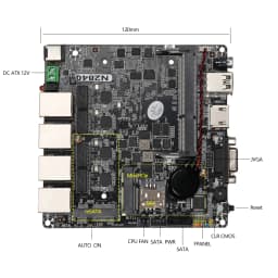 Fanless Mini PC 4 Ethernet Celeron J1900 N2830 Firewall Router Pfsense Windows OpenWrt Debian Industrial PC Computer Server