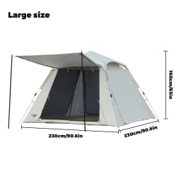 PAKICETUS 1-3 Person Pop Up Camping Tent, 60s Quick Setup, Double Doors, Spacious Interior, Upgraded Ventilation, Portable Carry Bag for Outdoor Backpacking Car Camping