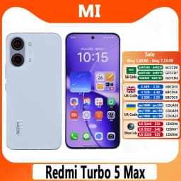Redmi Turbo 5 Max China Version Dimensity 9500s 6.83" AMOLED Screen 50MP+20MP Camera 100W 9000mAh Battery