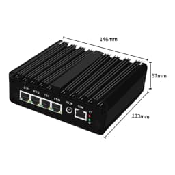 Topton New Intel N150 Firewall Computer J5005 J6412 6305 4x2.5G i226 LAN Industrial Fanless Mini PC OPNsense pfSense Home Server
