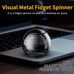EDC Finger Decompression Metal Desktop Gyroscope Finger Stress-Relieving Toy Stress Relief Visual Fidget Spinner Children's Gift
