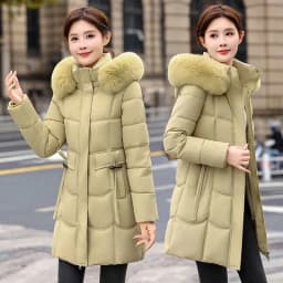 Women's Down Cotton Jacket 2025 Comfortable Elegant Ladies Winter Parka Coat Loose Temperament Lady Cotton Padded Outerwear