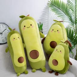 Kawaii Stuffed Fruit Avocado Doll Green Giant Avocado Plush Toy Soft Doll Big Sleeping Pillow Birthday Cute Gift