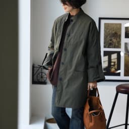 F92220 Artistic Casual Stand-Up Collar Oversize Adjustable Wide-Sleeve Cotton Jacket Coat for Women Winter