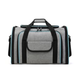 Stylish Breathable Pet Carrier with Double Side Expandable Design, Portable Hand Crossbody Shoulder Travel Bag for Cats & Dogs