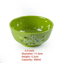 4.5 5 inch 2 10 pcs set Break resistant Melamine Bowl Thickened Flower Rice Soup Snack Bowl Plastic Food Tableware Chinese Bowls