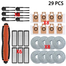 Para Xiaomi Robot Vacuum 5 OV31GL/Mijia M40S, De Robot Aspirador Accesorio, Cepillo Principal/Lateral, Filtro, Mopa, Bolsa Para