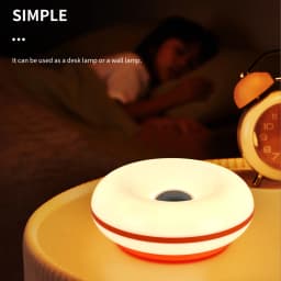 USB Plug Doughnut Table Lamp Bedroom Bedside Ambient Light Bauhaus Living Room Dining Room Decorative Light(Not Glass)
