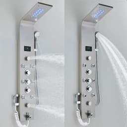 Bathroom Shower Panel LED Rainfall/Waterfall Shower Head