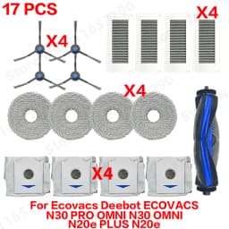 For Ecovacs Deebot ECOVACS N30 PRO OMNI N30 OMNI N20e PLUS N20e Spare Parts Main Side Brush HEPA Filters Accessories