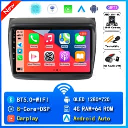 For Mitsubishi Pajero Sport 2 2008 - 2016 L200 Triton 2006 - 2014 Android 16 Car Radio Multimedia Video Player GPS CarPlay