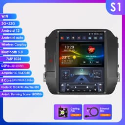 Hizpo 9.7" Car Radio Android 13 Auto For KIA Sportage 3 2010-2016 2din Multimedia Video Player Stereo Carplay Gps