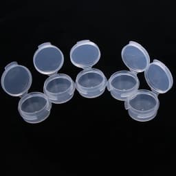 100Pcs 5g Make Up Jars Mini Sample Bottle Sealing Pot Face Cream Container Plastic Transparent Case Salad Sauce Portable Box