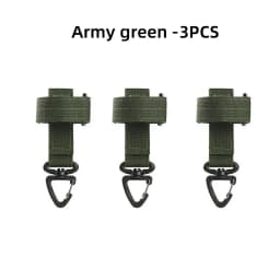1/3/5pcs Outdoor Keychain Tactical Gear Clip Keeper Pouch Belt Keychain Webbing Gloves Rope Holder Military Molle Hook