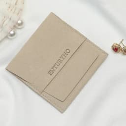 100pcs Custom Logo Print Microfiber Jewelry Ring Organizer Packing Pouch 8x8cm Small Gift Bags Wedding Favor Candy Bag Wholesale