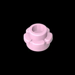 Gobricks GDS-1436 Plate, Round 1 x 1 with Flower Edge (5 Petals) compatible with lego 24866 pieces of children's DIY