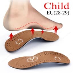 Leather Orthopedic Insoles For The Feet Correction Flat Feet High Arch Support Foot Pads Deodorant Sneakers Shoes For Men Insert