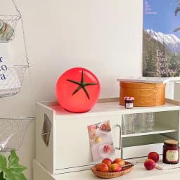Red Resin Tomato Table Lamp Lovely Home Decoration Atmosphere Lighting Fixtures 3 Changeable EU AU US Plug