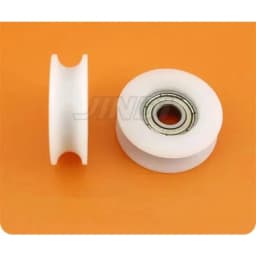 Fixmee 10pcs 6*27*9mm Round Groove Nylon Pulley Wheels Roller for 3mm Rope W/ 625ZZ Bearing