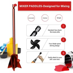 1/4x Attachment Resin Mixer for Mixing Epoxy Without Bubble Stirrer for Tumbler 13MD