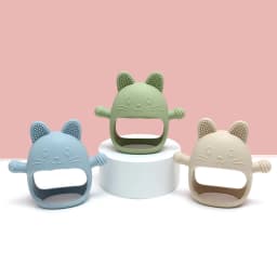 Baby Silicone Teether Gloves Pacifiers Kids Teething Toys Newborn Dental Care Gums Anti-Eating Hand Molar Stick Baby Items