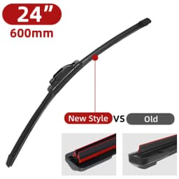 Double Rubber Strip Car Windshield Wiper Blade J Hook U Type Universal Unsupported Car Wiper 14 "16" 18 "19" 20 "21" 22 "24" 26“
