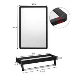 【Lifeideas】Nordic bathroom mirror, vanity mirror, makeup mirror, wall mounted mirror