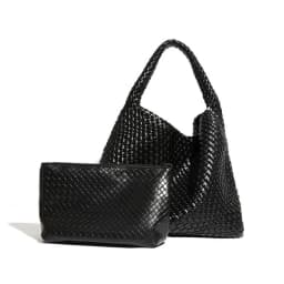 Chic Large Capacity Weave Tote Bag Soft Leather Intrecciato Handbag Shoulder Bags for Women's Fashion Work Travel Daily Outings