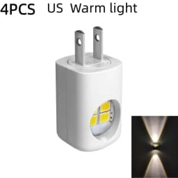 AITHEA Mini LED Night Light EU US Plug Dusk to Dawn Sensor Energy Saving Wall Lamp for Bedroom Bathroom Hallway