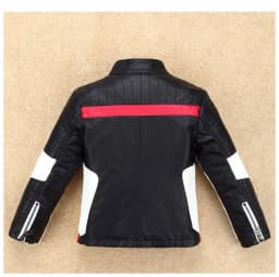 Handsome Cool Design Boys Leather Motor Jacket For Autumn Spring Kids Warm Coat Bomber Baby Toddler Winter Clothes 2-12 years