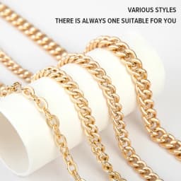 CRAZYSMITH Metal Bag Chain Transformation Bag Strap Replacement Underarm Crossbody Shoulder Handbag Extension Chains Accessories