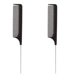 Professional Hair Tail Combs Stainless Steel Salon Cut Styling Comb Spiked Hair Care Styling Tools Barber Accessories Fine Teeth