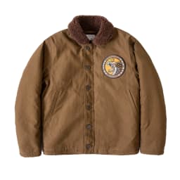 Red Tornado N-1 Deck Jacket Men US Navy Military Coat Loose Fit Thick Wool Lined Vintage Workwear Autumn Winter Outerwear