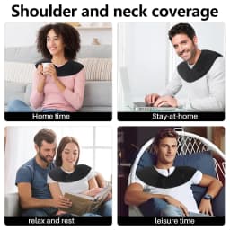 Heating Shawl Heated Brace for Neck Shoulder Back Muscle Relaxation Relief Pain 3 Gear Settings Hot Compress Helpful for Sleep