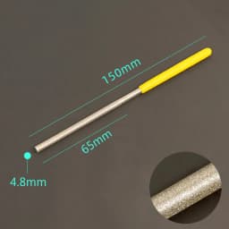 Ultra-fine Diamond Cylindrical File 1.0/1.2/1.5/2.2/3.8/4.8/5.8mm Diameter Reaming File Grinding Tool Jade Alloy Assorted File