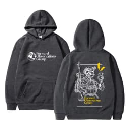 Forward Observations Group Hoodie Vintage Skeleton Graphic Sweatshirt Men Women Casual Pullover Hoodies Man Oversized Streetwear