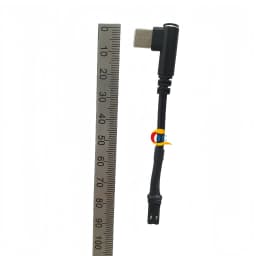Rider Bracket Type-C Angled Charging Jst Male-Female Connector Cable 90-Degree USB Plug Motorcycle Electric Vehicle Dedicated Tail Plug Cable with Magnetic Clip