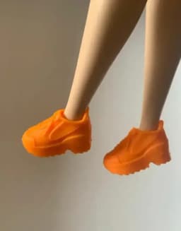 New styles toy shoes high heels flat foot shoes purple for your Tall and curvy BB dolls BBIAB1