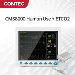 CONTEC CMS8000 Multi-Parameter Patient Monitor 12.1‘’ ICU CCU SPO2 Heart Rate Monitor RESP TEMP ECG PR (Printer, ETCO2 Choose)