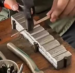 Square Six-Sided Dapping Block High Hardness Steel Forming Shaping Tool Jewelry Tools Swage Block Channel Jewelry Making Block