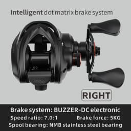 ANATONO STARFALL Digital Control Brake Casting Fishing Reels 149g 7.0:1 Gear Ratio 5KG MAX Drag 6+1Ball Bearings Fishing Coil