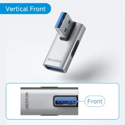 Hagibis USB 3.2 Adapter 90 Degree Right Angle USB A Male to Female Connector OTG Adapter Cable Extender for Laptops Charger PC