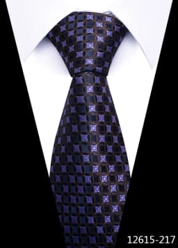 Newest Style 8 cm Necktie Man Blue Golden Striped Wedding Accessories Performance Tie Men Necktie Gravatas Fit Business