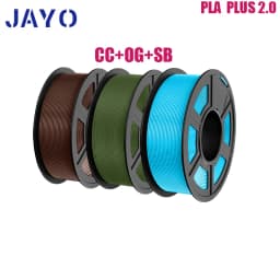 JAYO PETG/PLA Plus 2.0 3D Printer Filament 3 Rolls No Bubbles Smooth Multiple Colors 3D Filament Fit For FDM Printers 1 Roll/1.1