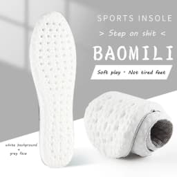 Soft Insole for Shoes Sport Running Deodorant Inserts Shock-Absorbing Insoles for Feet Arch Support Template Man Women Shoe Sole