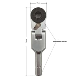 New Socket Torque Wrench Hand Tools 6.35mm Screwdriver Stainless Steel Hexagonal Ratchet Wrench Toughbuilt Mechanic Manual Tools